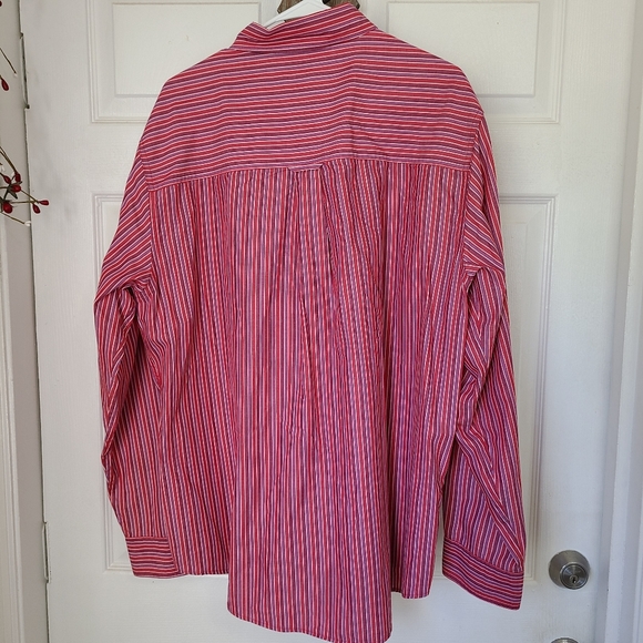 Chaps Men's Long Sleeve Dress Shirt, Size: XL Color: Red - Picture 14 of 14